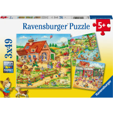 Ravensburger Puzzle 3x49 pc Holidays in the Countryside