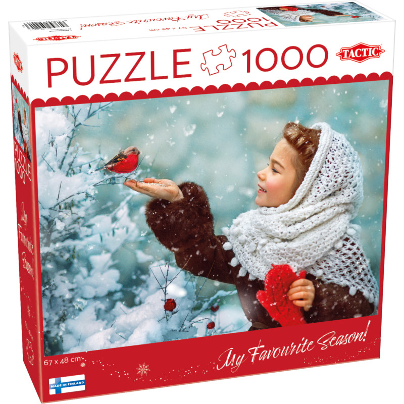 Tactic puzzle 1000 pc Girl with Red Paws