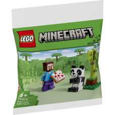 Lego Minecraft Steve and Baby Panda