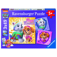 Ravensburger pusle 3x49 tk Käpa patrull