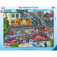 Ravensburger Frame Puzzle 48 pc Firefighting