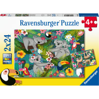 Ravensburger Puzzle 2x24 pc Koalas and Sloths