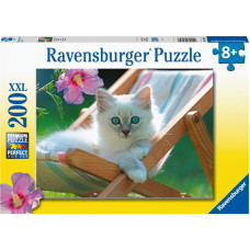 Ravensburger Puzzle 200 pc White Cat