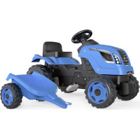 Smoby Traktor Blue Farmer XL with a Trolley