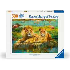 Ravensburger Puzzle 500pc Lions In The Savanna