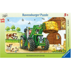 Ravensburger Small Frame Puzzle 15 pc Tractor