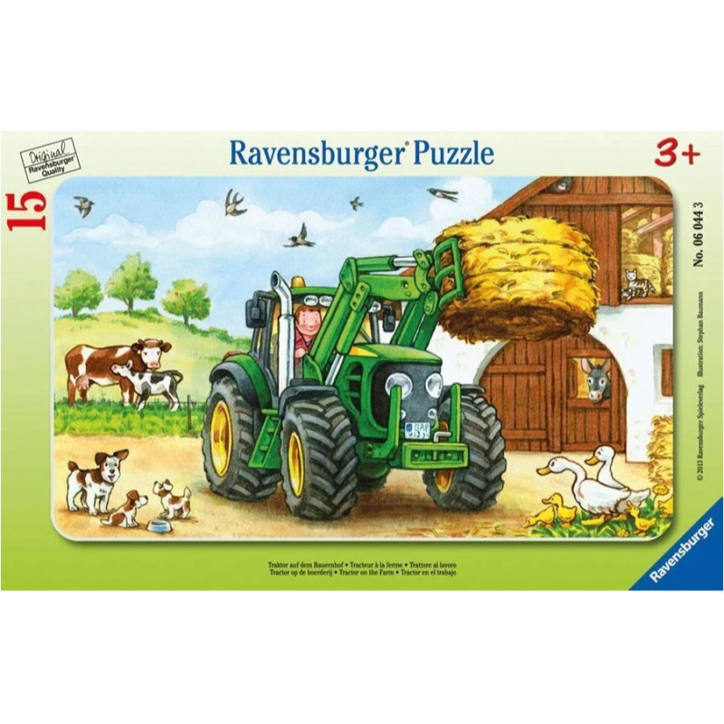 Ravensburger Small Frame Puzzle 15 pc Tractor