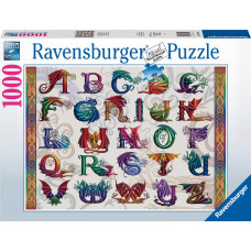 Ravensburger Puzzle 1000 pc The Alphabet of the Dragon