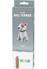 Hey Clay Modeling Clay Bull Terrier 3 pc