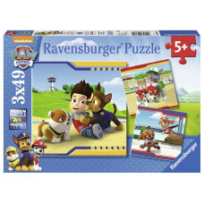 Ravensburger pusle 3x49 tk Käpa patrull