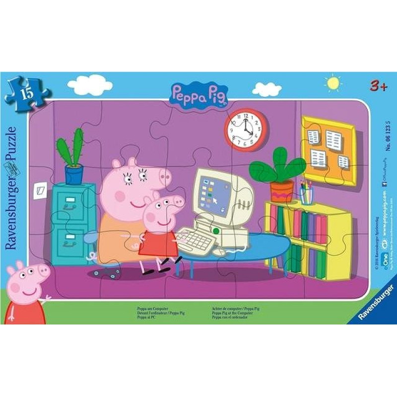 Ravensburger Frame Puzzle 15 pc Peppa the Pig