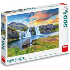 Dino Puzzle 500 pc Icelandic Waterfalls