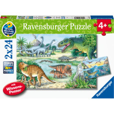 Ravensburger Puzzle 2x24 pc Dinosaurs