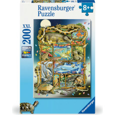 Ravensburger puzzle 200 pc Reptiles on a Picture Frame