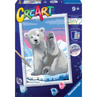 Ravensburger Paint by Numbers Polarbear Greeting