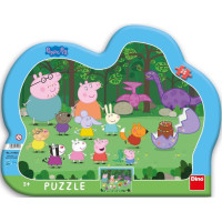 Dino Frame Puzzle silhouette 25 pc Pig Peppa