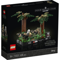 Lego Star Wars Endor Speeder Chase Diorama