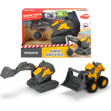 Dickie Toys Simba Volvo Mini Construction Vehicle, 3 Different