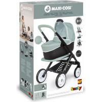 Smoby Doll Pram Maxi Cosi Quinny 3in1 Deep Pram Gondola Stroller