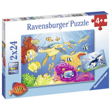 Ravensburger pusle 2x24 tk Vibratsioon vee all