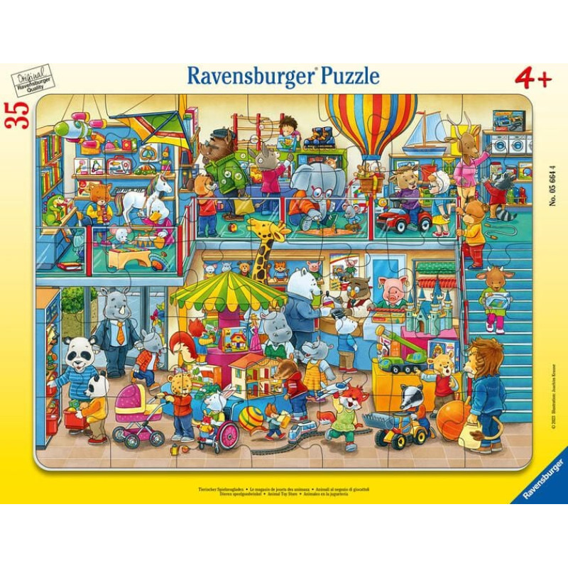 Ravensburger Frame Puzzle 35 pc Animal Toy Store