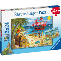 Ravensburger Puzzle 2x24 pc Pirates and Mermaids