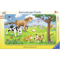 Ravensburger Frame Puzzle 15 pc Cute Animals