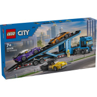 Lego City Car Transporter Truck with Sports Cars