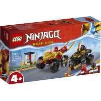 Lego Ninjago Kai and Ras's Car and Bike Battle