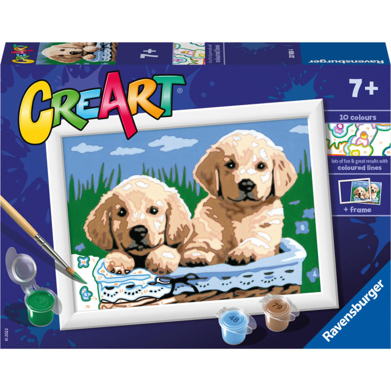 Ravensburger Paint by Numbers Cute Puppies