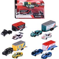 Majorette Racing Car + Trailer