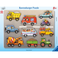 Ravensburger Frame puzzle 10 pc Vehicles