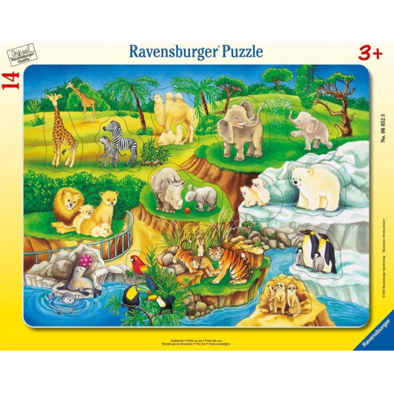 Ravensburger Frame Puzzle 14 pc The Zoo