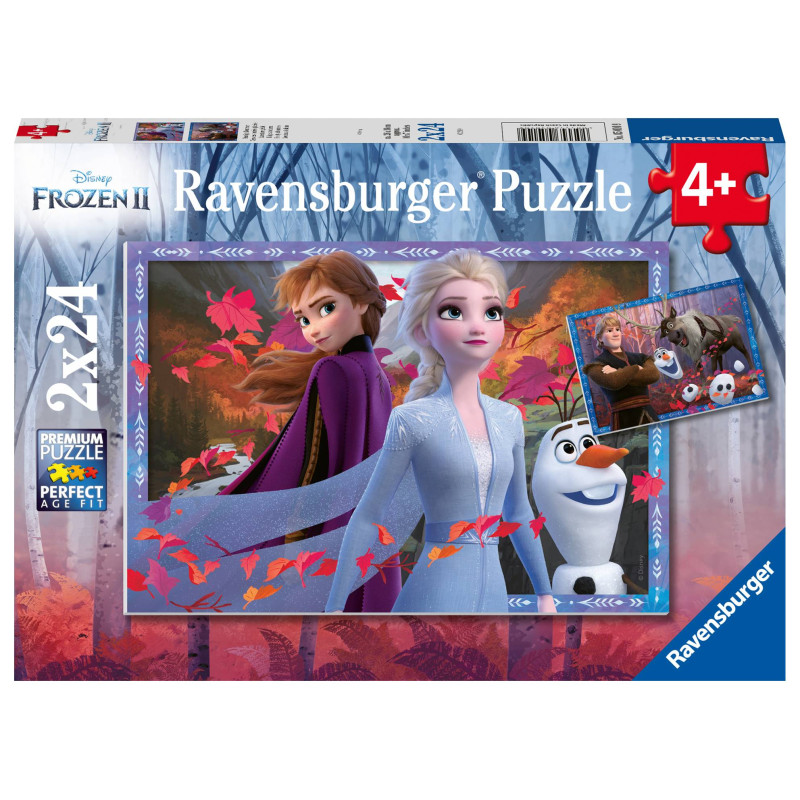 Ravensburger pusle 2x24 tk Lumekuninganna