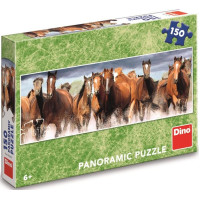 Dino panoramic puzzle 150 pcs Horses