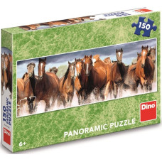 Dino panoramic puzzle 150 pcs Horses