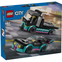 Lego City Race Car and Car Carrier Truck