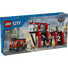 Lego City Fire Station with Fire Engine