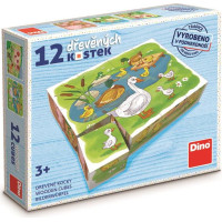 Dino Cube Puzzle 12 pc On The Farm