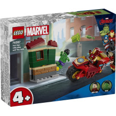 Lego Super Heroes Iron Man with Bike and The Hulk