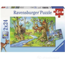 Ravensburger Puzzle 2x24 pc Wild Animals