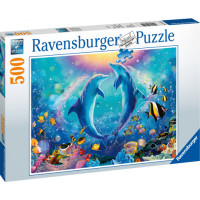 Ravensburger pusle 500 tk Tantsivad delfiinid