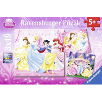 Ravensburger pusle 3*49 tk Lumivalgeke