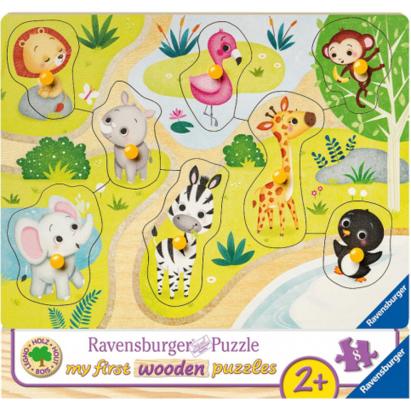 Ravensburger puupusle 8 tk Loomaaed