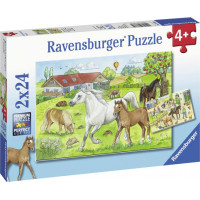 Ravensburger pusle 2x24 tk Hobused