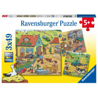 Ravensburger pusle 3x49 tk Talutööd