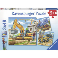 Ravensburger pusle 3x49 tk Suured töömasinad