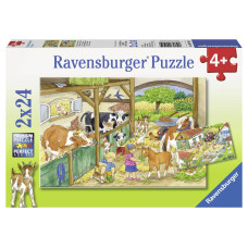 Ravensburger pusle 2*24 tk Päev farmis