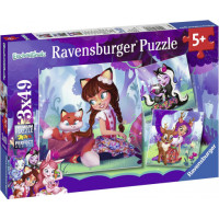 Ravensburger pusle 3x49 tk Imeline maailm