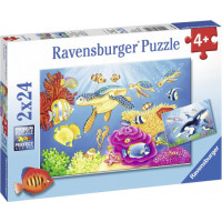 Ravensburger pusle 2x24 tk Vibratsioon vee all